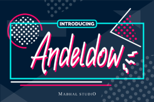 Andeldow: A Playful Monoline Display Font for Editorial Design