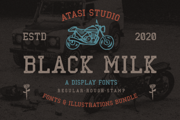 Black Milk: A Display Font Built for Handmade Products and Craft Projects