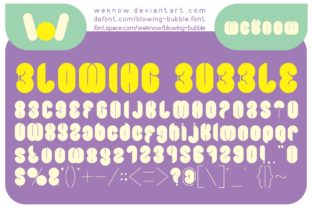 Blowing Bubble: A Playful Display Font for Handmade Labels, Cards, and Shop Designs