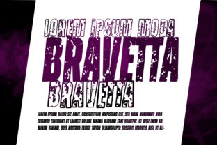 Bravetta: A Bold Display Font