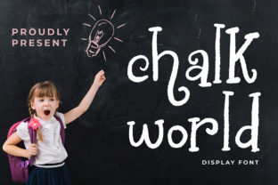Chalk World: A Whimsical Display Font