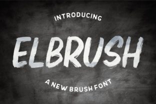 Elbrush: A Modern Display Font for Editorial Design