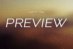 Preview: A Clean Display Font