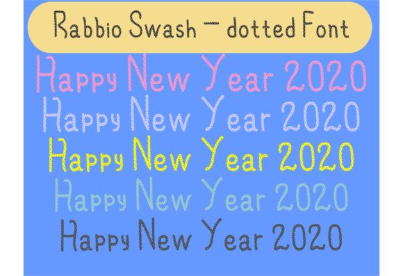 Rabbio Swash: A Playful Display Font for Handmade Products