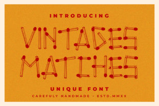 Vintages Matches Font Review